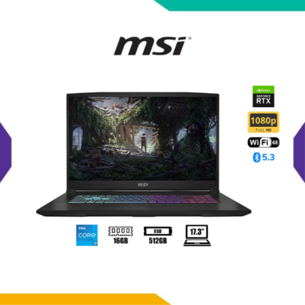 LAPTOP MSI KATANA 17 B13VFK-1293PE INTEL CORE I7 13620H RTX 4060 16GB DDR5 512GB SSD 17.3" 144HZ