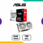 TARJETA DE VIDEO ASUS DUAL RADEON RX 9060 XT 16GB GDDR6 128BITS