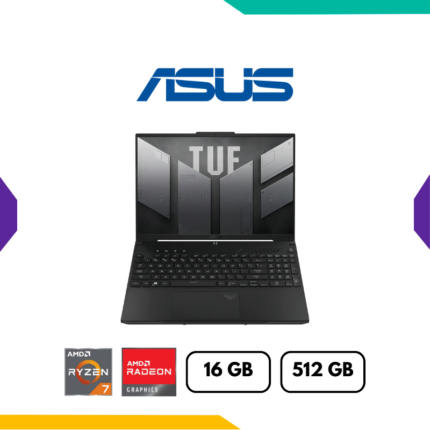 Laptop Gamer Asus TUF Gaming A16 FA617NT, Ryzen 7 7735HS Hasta 4.7GHz, RAM 16GB, Sólido SSD 512GB PCIe, 8 GB GDDR6 AMD Radeon RX 7700S, 16″ FHD 165Hz, Windows 11 Home