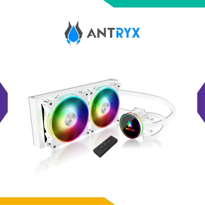 REFRIGERACION LIQUIDA ANTRYX TRITON EVO 240 WHITE ARGB - 1 REFRIGERACION LIQUIDA ANTRYX TRITON EVO 240 WHITE ARGB
