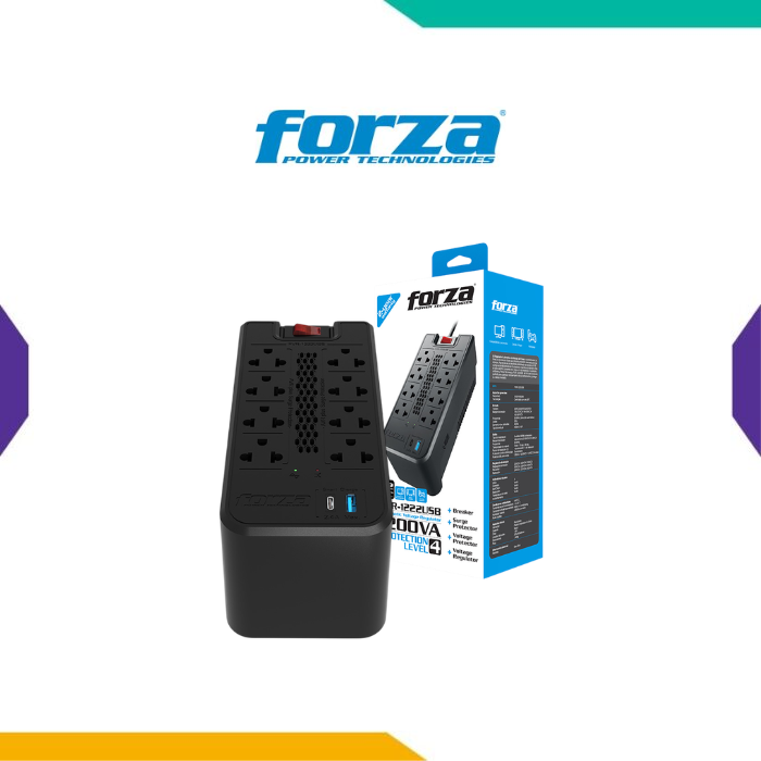 estabilizador-1200va-600w-forza estabilizador 1200va-600w forza