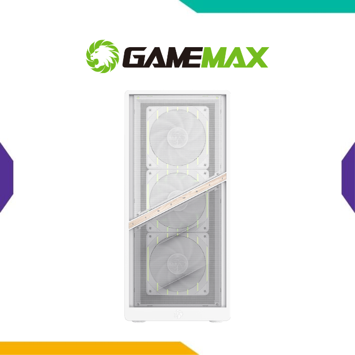 CASE GAMEMAX AERIS 330 M-ATX WHITE MESH GAMER - HWT Computers