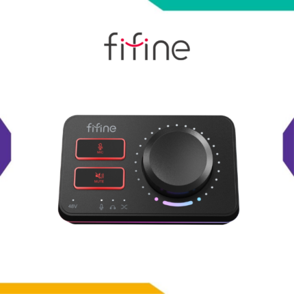 fifine ampligame sc9 audio mixer black