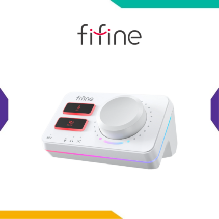 fifine ampligame sc9 audio mixer white