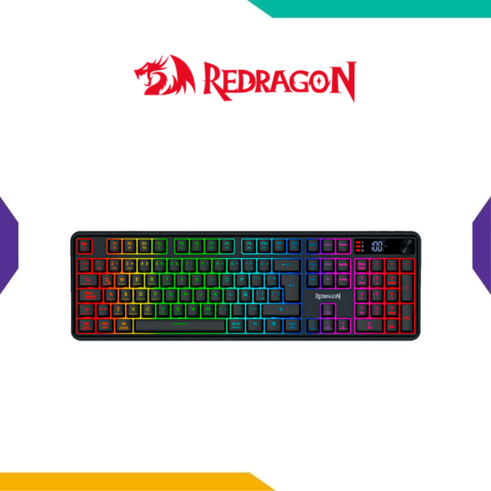 teclado-gamer-redragon-volcano-k526 teclado gamer redragon volcano k526