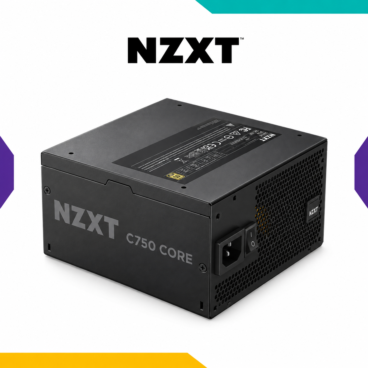 Fuente NZXT C750 750W 80 Plus Gold Full Modular Black (1) Fuente NZXT C750 750W 80 Plus Gold Full Modular Black