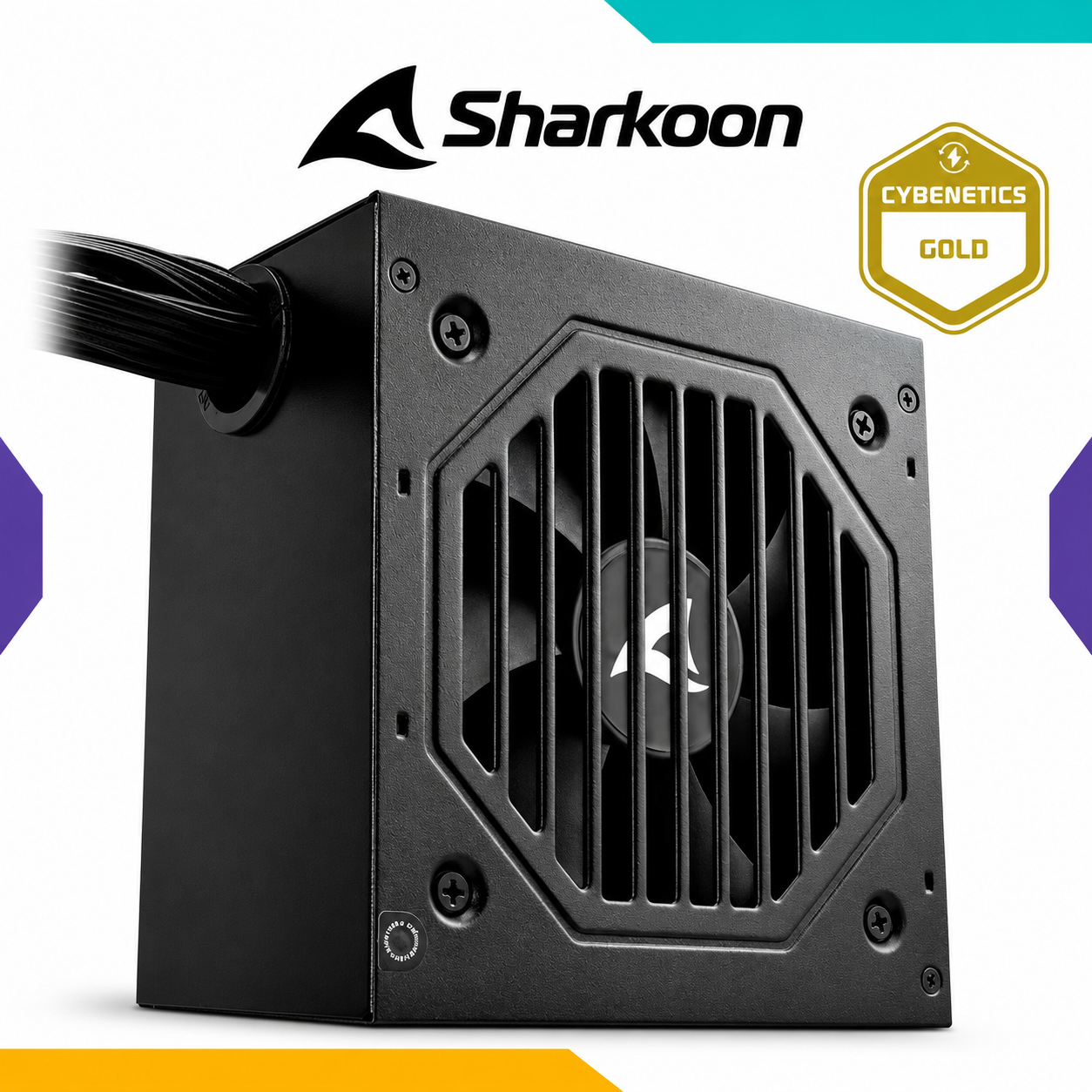 Fuente Sharkoon Rebel P15 850W Cybenetics Gold ATX 3.1 Black (1) Fuente Sharkoon Rebel P15 850W Cybenetics Gold ATX 3.1 Black