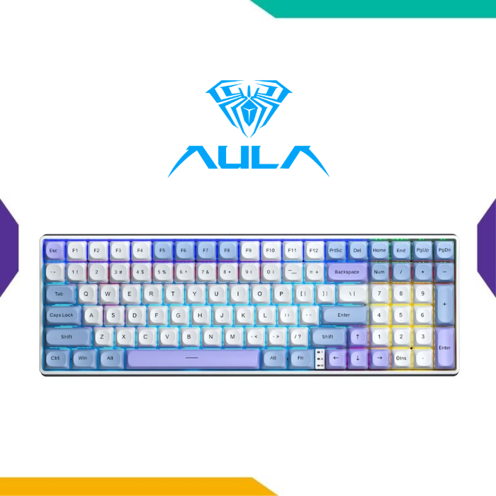 TECLADO AULA S100 PRO Teclado AULA S100 Pro mecánico RGB Brown Switch
