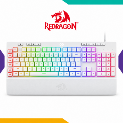 Teclado Redragon Shiva K512 White Español RGB