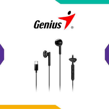 Audífonos Genius HS-M366 negro in-ear USB-C con micrófono