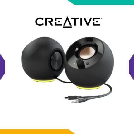 Parlantes Creative Pebble SE RGB 2.0 Black USB-C