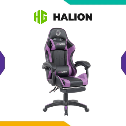SILLA GAMER ACE GAMING AG-101 CUERO PU REPOSAPIES INCLINACION 135 NEGRO MORADO