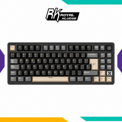 Teclado Royal Kludge RK X87 Inalámbrico RGB Creamy Switch Phantom