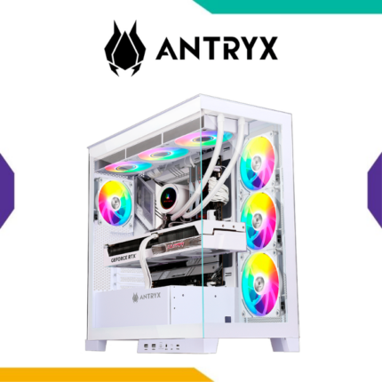 Case Antryx FX950 White ATX 4 Fan ARGB Vidrio Templado USB-C