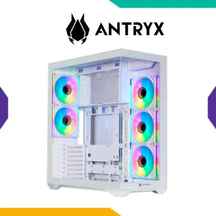 Case Antryx FX970 PRO White E-ATX 5 Fan ARGB 140mm Vidrio Templado USB-C
