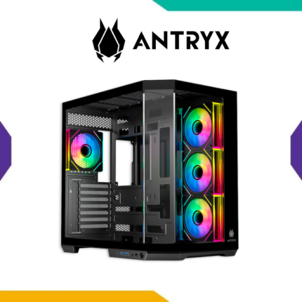 Case Antryx FX-800 Black E-ATX 4 Fan ARGB Infinity Vidrio Templado USB-C