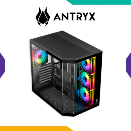Case Antryx FX800 Black E-ATX 4 Fan ARGB Infinity Vidrio Templado USB-C