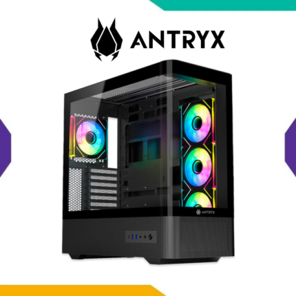 Case Antryx FX-830 Black E-ATX 4 Fan ARGB Infinity Vidrio Templado USB-C