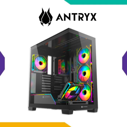 Case Antryx FX-850 PRO Black ATX 5 Fan ARGB Infinity Vidrio Templado USB-C