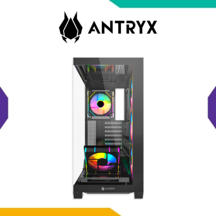 Case Antryx FX-850 PRO Black ATX 5 Fan ARGB Infinity Vidrio Templado USB-C