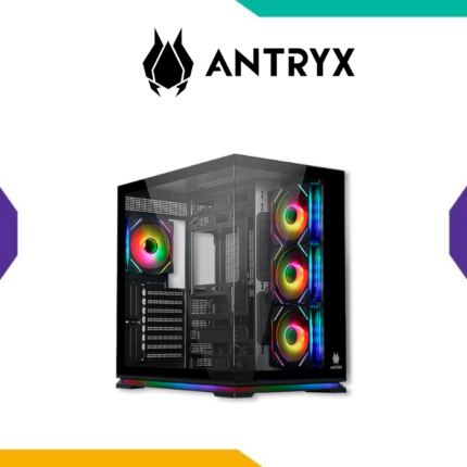 Case Antryx FX-870 PRO Black ATX 4 Fan ARGB Infinity Vidrio Templado USB-C