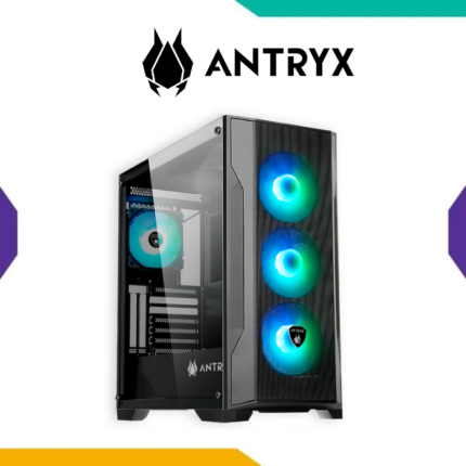 Case Antryx FX710 Black ATX 4 Fan ARGB Mesh Vidrio Templado USB-C