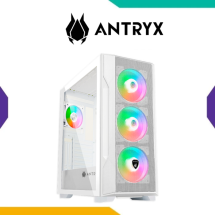 Case Antryx FX710 White ATX 4 Fan ARGB Mesh Vidrio Templado USB-C