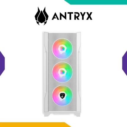 Case Antryx FX710 White ATX 4 Fan ARGB Mesh Vidrio Templado USB-C