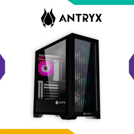 Case Antryx FX730 Black ATX 4 Fan ARGB Vidrio Templado Mesh USB-C