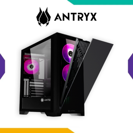 Case Antryx FX730 Black ATX 4 Fan ARGB Vidrio Templado Mesh USB-C