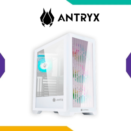 Case Antryx FX730 White ATX 4 Fan ARGB Vidrio Templado Mesh USB-C