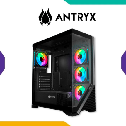 Case Antryx FX-650 Black ATX 4 Fan ARGB Infinity Doble Vidrio Templado