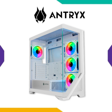 Case Antryx FX-650 White ATX 4 Fan ARGB Infinity Doble Vidrio Templado
