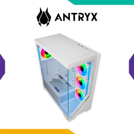 Case Antryx FX-650 White ATX 4 Fan ARGB Infinity Doble Vidrio Templado