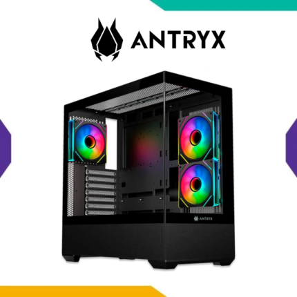Case Antryx FX-740 Black ATX BTF 3 Fan ARGB Infinity Vidrio Templado USB-C