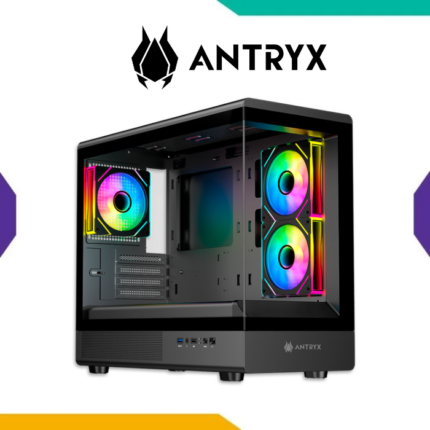 Case Antryx FX-630M Black M-ATX 3 Fan ARGB Infinity Doble Vidrio Templado