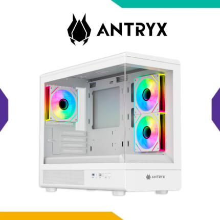 Case Antryx FX-630M White M-ATX 3 Fan ARGB Infinity Doble Vidrio Templado