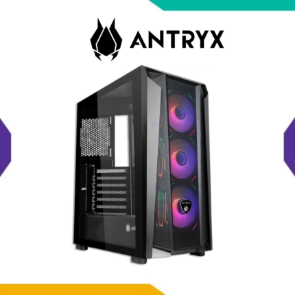 Case Antryx RX-570 Black E-ATX 3 Fan ARGB Infinity Mesh Vidrio Templado
