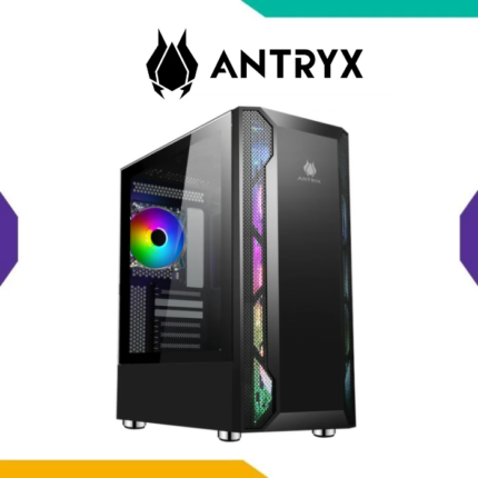 Case Antryx RX-430 Black ATX 1 Fan ARGB Barra ARGB Vidrio Templado