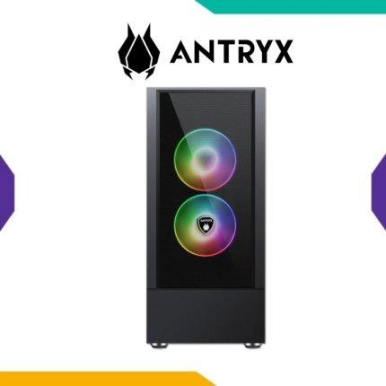 Case Antryx RX-460 Mesh Black ATX 3 Fan 2 ARGB Vidrio Templado