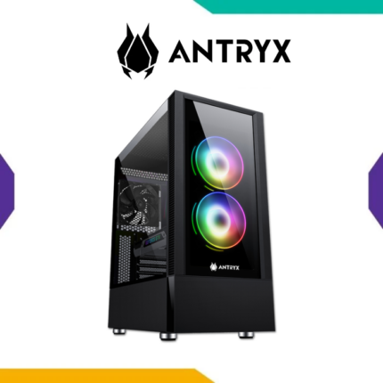 Case Antryx RX-460 Black ATX 3 Fan 2 ARGB Doble Vidrio Templado