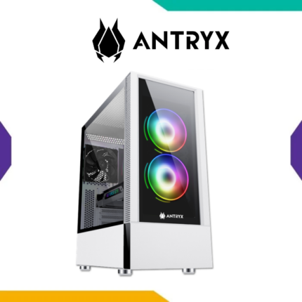 Case Antryx RX-460 White ATX 3 Fan 2 ARGB Doble Vidrio Templado