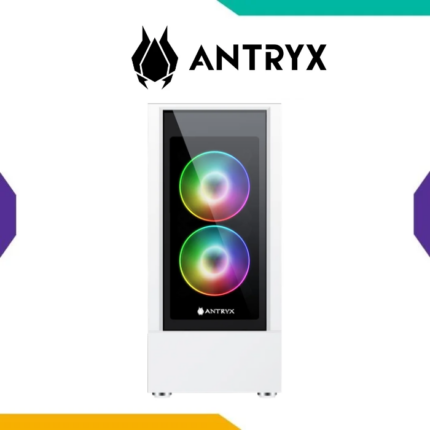 Case Antryx RX-460 White ATX 3 Fan 2 ARGB Doble Vidrio Templado