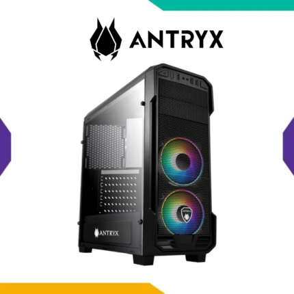 Case Antryx RX-350 ARGB Black ATX 2 Fan ARGB Mesh Vidrio Templado