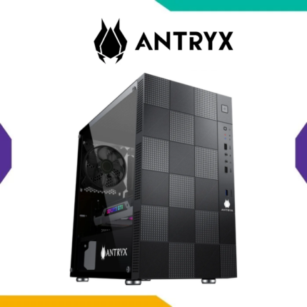 CASE ANTRYX XTREME MICRO XM-330 BLACK M-ATX CON FUENTE B500W DE 500W VIDRIO TEMPLADO Y VENTILADOR POSTERIOR DE 120MM
